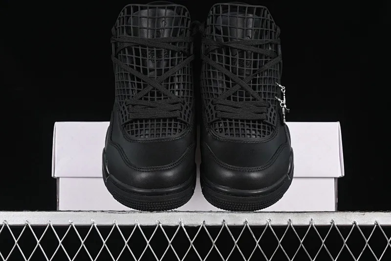 All Categories Air Jordan Jordan Series Basketball Shoes Air Jordan 4 Air Jordan 4 "Net" AJ4 Joe 4 Grid Black Retro Basketball Shoes FV7251-001
